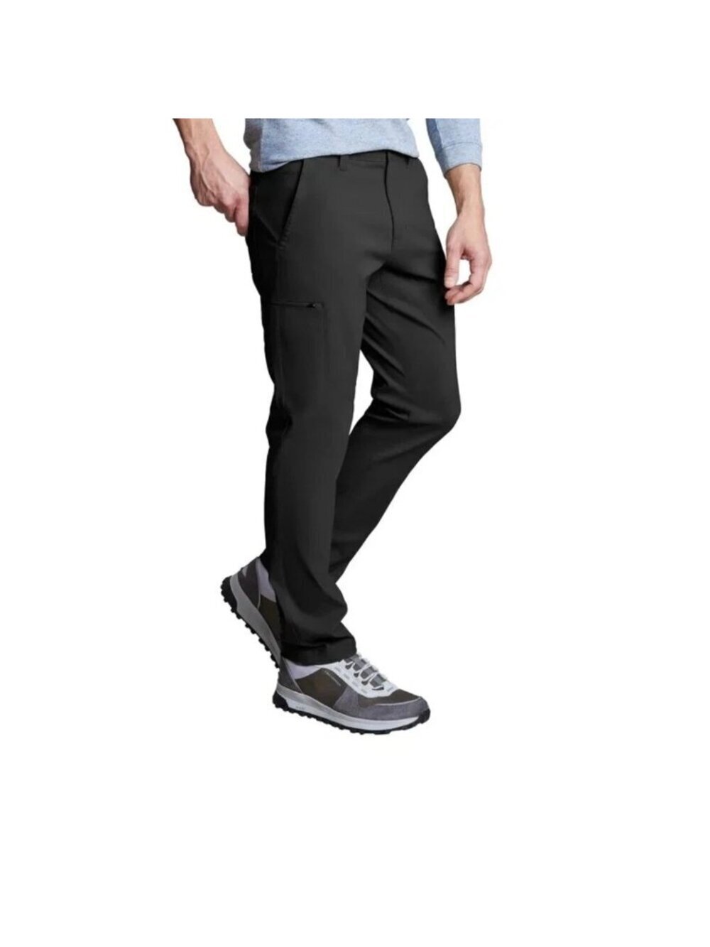 NWT Copper & Oak Men's 36x30 Black Work Tech Pants Cargo  i1901